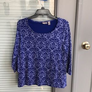 Pretty Chico’s blue blouse